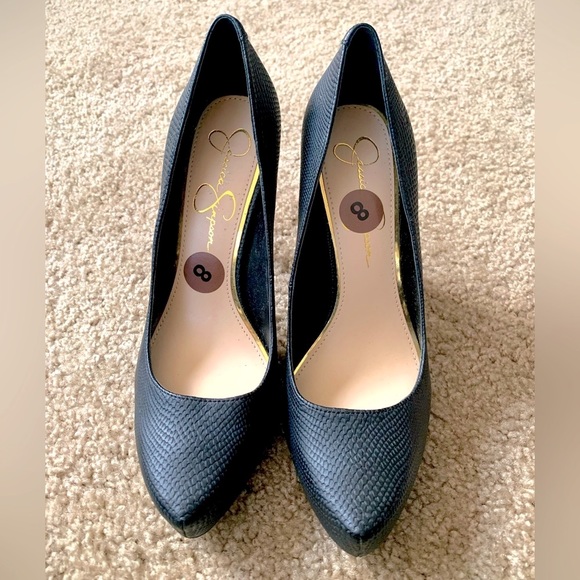 ✨JESSICA SIMPSON✨ONYX BLACK SEXY HEELS - Picture 3 of 11